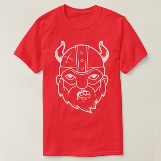 T-shirt Fier Guerrier Viking Avec Casque De Barbe 7 (Design devant)