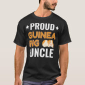 T-shirt Fier Guinée Pig Uncle Propriétaire d'animal de com (Devant)