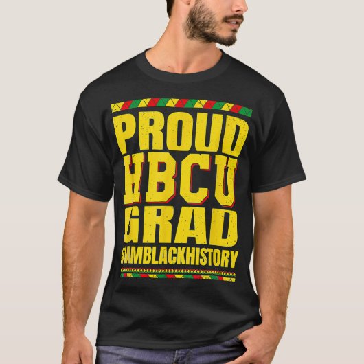T-shirt Fier HBCU Grad HBCU Grad HBCU Enseignement noir (Devant)