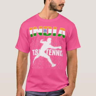 T-shirt Fier Inde tennis de table Fans Jersey Indian Flag