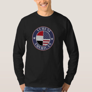 T-shirt Fier insigne yéménite-américain - Drapeau yéménite