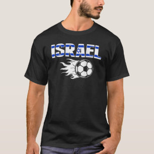 T-shirt Fier Israël Fans de football Jersey Drapeau Israél