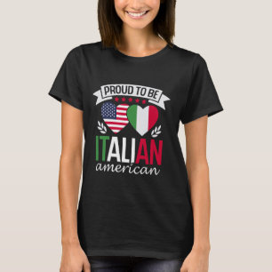 T-shirt Fier Italien Américain Usa Amérique Italie Italien