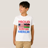 T-shirt Fier Kenyan Américain (Devant entier)