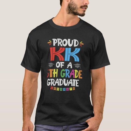 T-shirt Fier KK D'Une Classe De Diplôme De 5E Année (Devant)