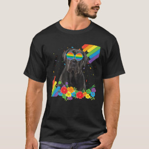 T-shirt Fier LGBT Gay Cane Corso Dog Pride drapeau Rainbow