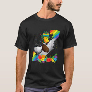 T-shirt Fier Lgbt Gay Duck Pride Drapeau Rainbow Lgbtq Les