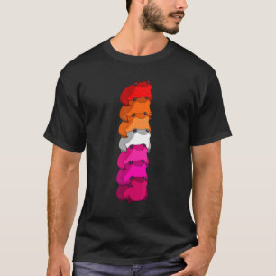 T-shirt Fier Lgbt Le Drapeau Pour La Grenouille Lesbienne