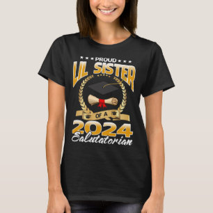 T-shirt Fier Lil Soeur D'Un Salutatorien 2024