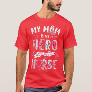 T-shirt Fier Ma Maman Est Infirmière Fête Des Mères De Fil
