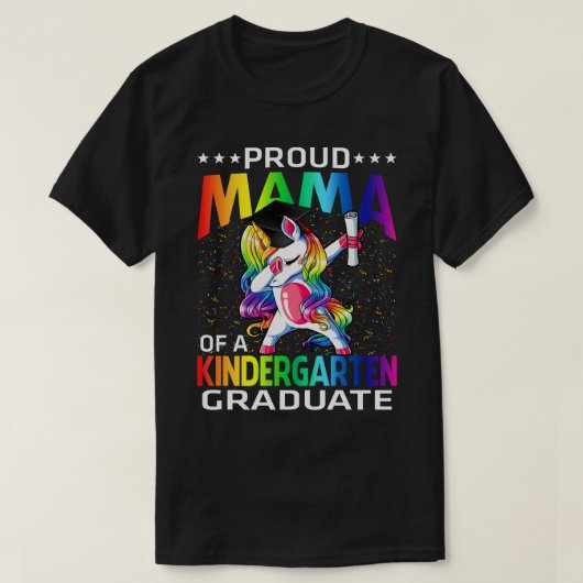 T-shirt Fier Mama D'Une Unicorne D'Enseignement Secondaire (Design devant)