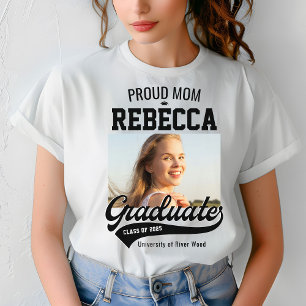 T-shirt Fier Maman Classe de 2025 Graduate Parent Custom