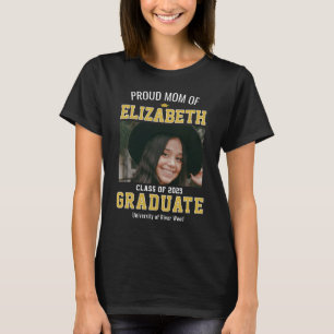 T-shirt Fier Maman Classe de 2025 Graduate Parent Custom