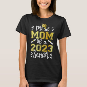 T-shirt Fier Maman De 2023 Senior Family Matching Graduati