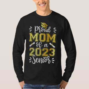 T-shirt Fier Maman De 2023 Senior Family Matching Graduati