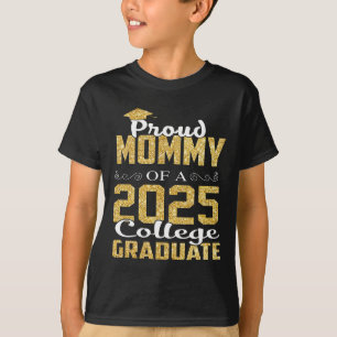 T-shirt Fier Maman De 2025 Graduate College Chemise Gradua