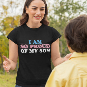 T-shirt Fier maman de Fils Transgenre Fête des Mères