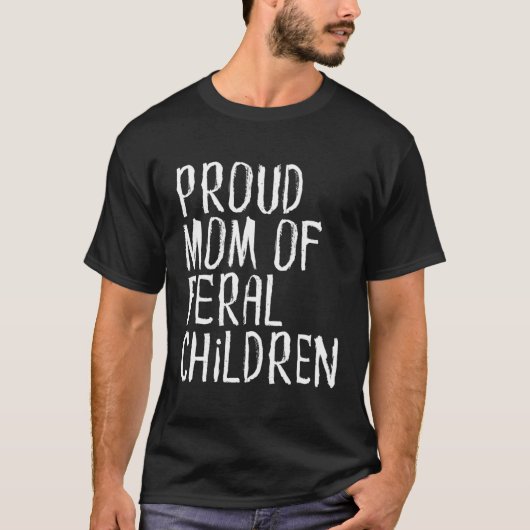 T-shirt Fier Maman Des Enfants Faux Mère (Devant)