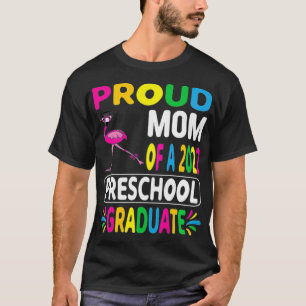 T-shirt Fier maman du Flamant rose préscolaire 2022 portan
