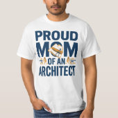 T-shirt Fier maman d'un architecte (Devant)