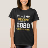 T-shirt Fier maman d'un blanc diplômé de 2020 (Devant)