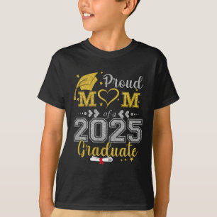 T-shirt Fier Maman D'Un Diplômé 2025 Cl Graduation Senior