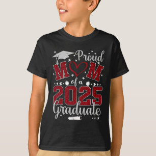 T-shirt Fier Maman D'Un Diplômé 2025 Cl Graduation Senior