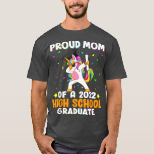 T-shirt Fier Maman D'Un Diplômé Du Lycée 2022 Dabbing U