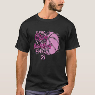 T-shirt Fier Maman D'Un Senior De Basketball 2023