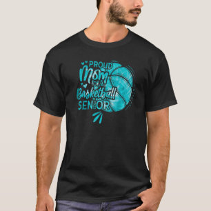 T-shirt Fier Maman D'Un Senior De Basketball 2023