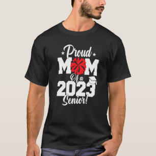 T-shirt Fier Maman D'Une 2023 Senior Cheer Mom Class de 20