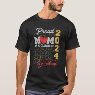 T-shirt Fier Maman D'Une Classe De 2024 Graduate Shirt Gra