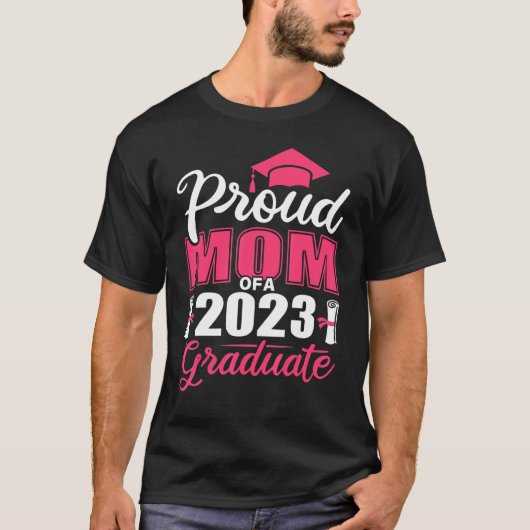 T-shirt Fier Maman D'Une Classe De Diplômés De 2023 De 202 (Devant)