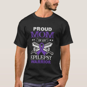 T-shirt Fier Maman D'Une Épilepsie Guerrier Famille Corres
