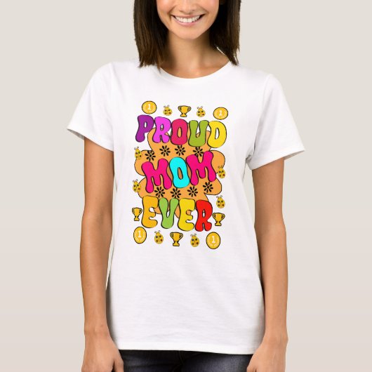 T-shirt Fier maman jamais (Devant)