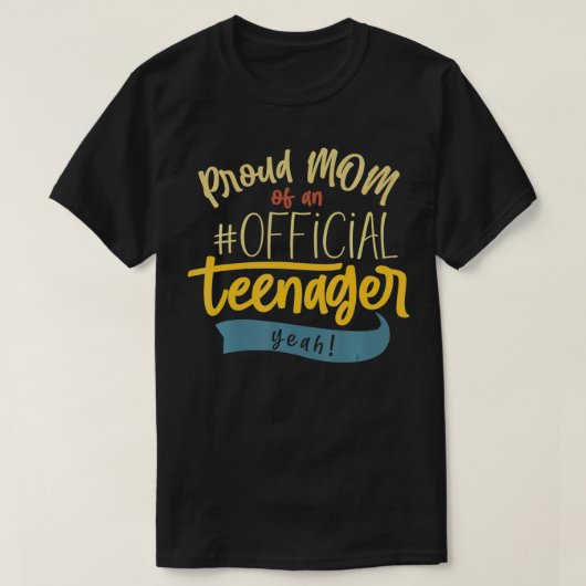 T-shirt Fier Maman Officielle Adolescent Funny Anniversair (Design devant)