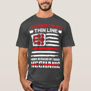 T-shirt Fier Mari D'Un Brave Mécanicien T Chemise
