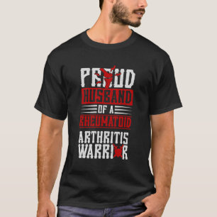 T-shirt Fier Mari D'Un Guerrier De L'Arthrite Rhumatoïde A