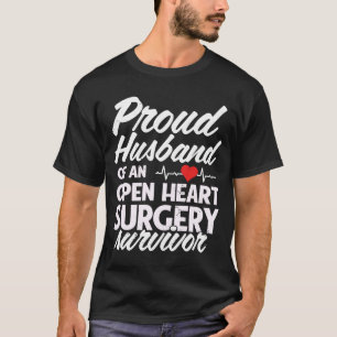 T-shirt Fier Mari D'Un Survivant De Chirurgie Cardiaque Pa