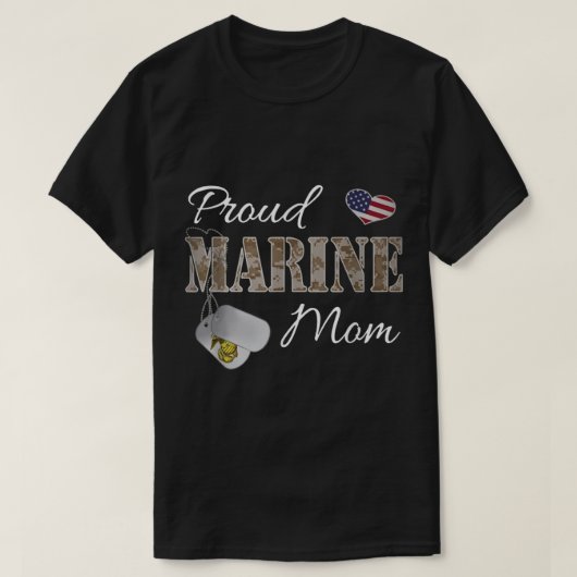 T-shirt Fier Marine Maman (Design devant)