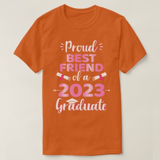 T-shirt Fier meilleur ami d'un 2023 classe de diplôme seni (Design devant)