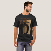 T-shirt Fier Melanated Senior 2023 Classe Noir Afro Gradu (Devant entier)