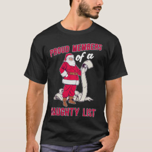 T-shirt Fier Membre De La Liste Des Méchants Joyeux Noël
