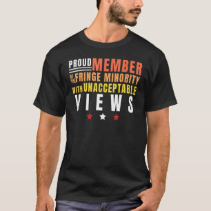 T-shirt Fier Membre De La Minorité Frange Avec Inaccepta