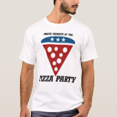 T-shirt Fier membre de la Pizza Party (Devant)
