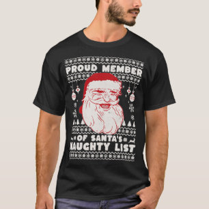 T-shirt Fier Membre Santas Naughty List Funny Christma