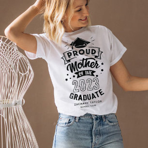 T-shirt Fier Mère 2023 Diplômé Blanc