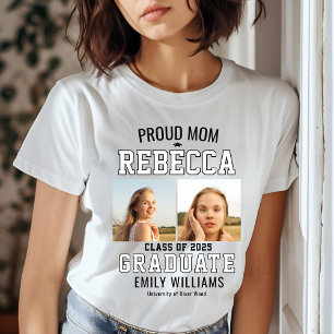T-shirt Fier Mère Classe de 2025 Graduate Parent Custom