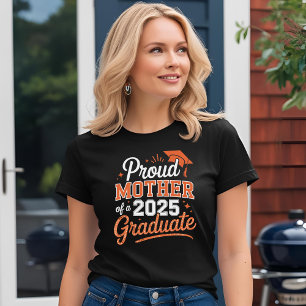 T-shirt Fier Mère d'un 2025 Graduate - Graduation Cadeau