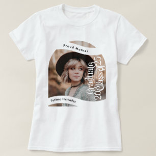 T-shirt FIER MOM Classe de 2025 DIPLÔMÉ DE L'ÉCOLE Photo